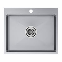 Кухонная мойка из нержавеющей стали Paulmark Kroner 59 PM215951-BS нержавеющая сталь 590х510 мм — 1