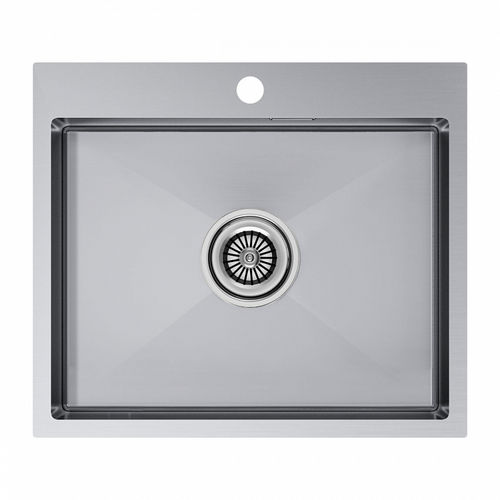 Кухонная мойка из нержавеющей стали Paulmark Kroner 59 PM215951-BS нержавеющая сталь 590х510 мм