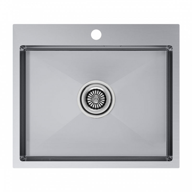 Кухонная мойка из нержавеющей стали Paulmark Kroner 59 PM215951-BS нержавеющая сталь 590х510 мм