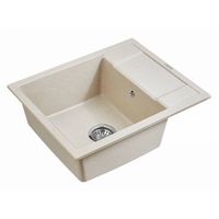 Кухонная мойка из искусственного камня Paulmark Flugen 50-600 из искусственного гранита PM216050-BE бежевый 600х500 мм — 2