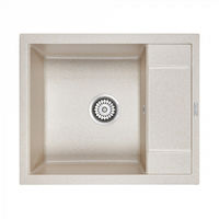 Кухонная мойка из искусственного камня Paulmark Flugen 50-600 из искусственного гранита PM216050-BE бежевый 600х500 мм — 1