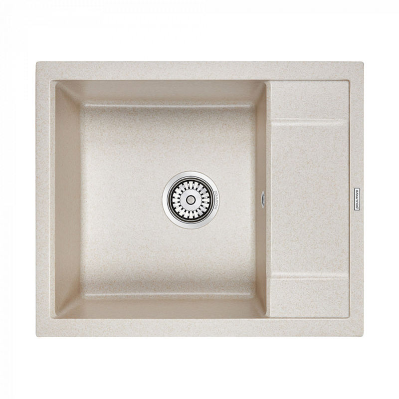 Кухонная мойка из искусственного камня Paulmark Flugen 50-600 из искусственного гранита PM216050-BE бежевый 600х500 мм