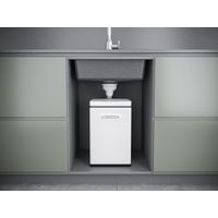 Кухонная мойка из искусственного камня Paulmark Flugen 50-600 из искусственного гранита PM216050-BLM черный металлик 600х500 мм — 6