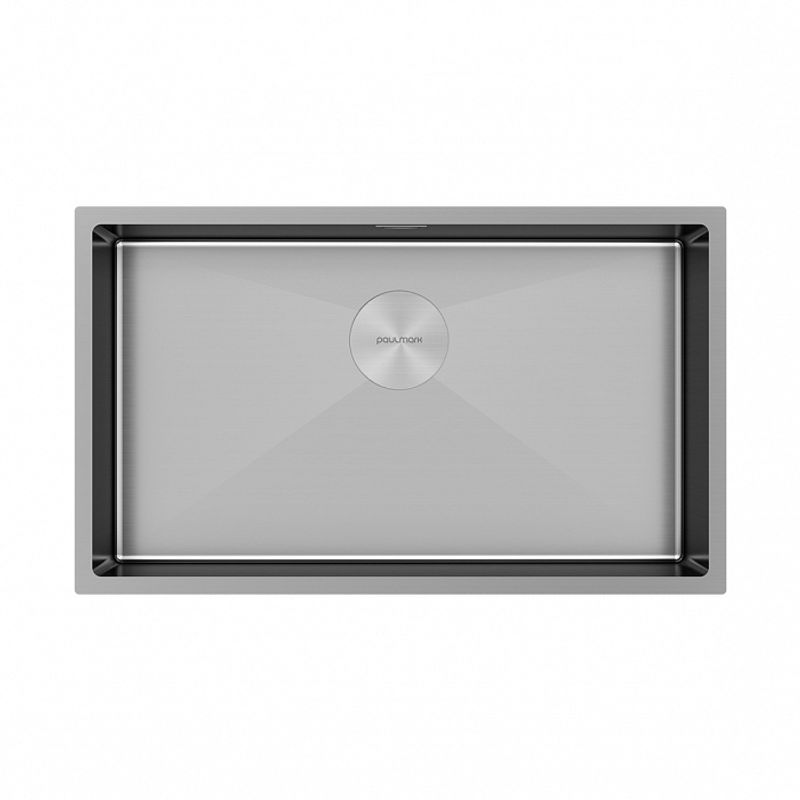 Кухонная мойка из нержавеющей стали Paulmark Next 74 Uni PM217444-BS брашированная нержавеющая сталь 740х440 мм