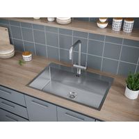 Кухонная мойка из нержавеющей стали Paulmark Kroner 75 PM217551-BS брашированная нержавеющая сталь 750х510 мм — 3