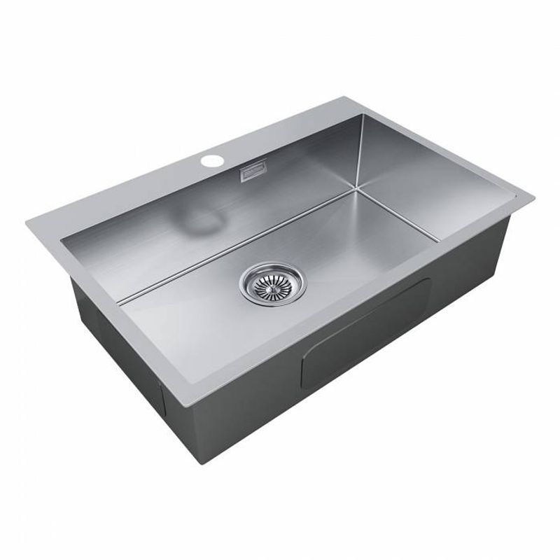 Кухонная мойка из нержавеющей стали Paulmark Kroner 75 PM217551-BS брашированная нержавеющая сталь 750х510 мм