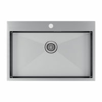 Кухонная мойка из нержавеющей стали Paulmark Kroner 75 PM217551-BS брашированная нержавеющая сталь 750х510 мм — 1