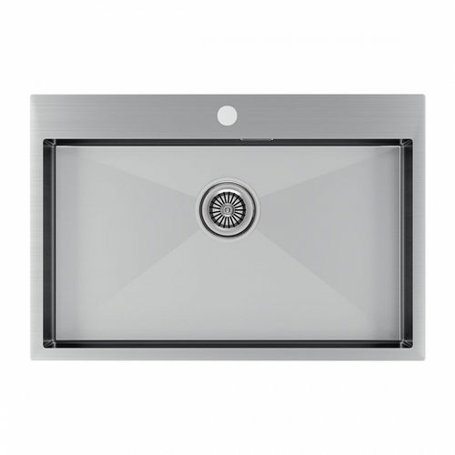Кухонная мойка из нержавеющей стали Paulmark Kroner 75 PM217551-BS брашированная нержавеющая сталь 750х510 мм