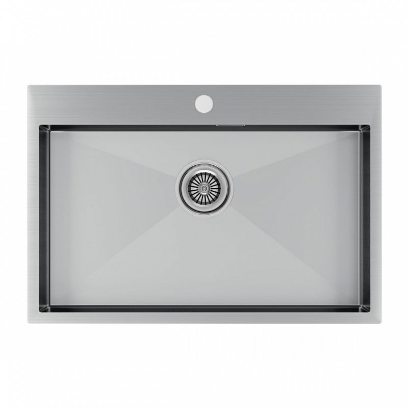 Кухонная мойка из нержавеющей стали Paulmark Kroner 75 PM217551-BS брашированная нержавеющая сталь 750х510 мм