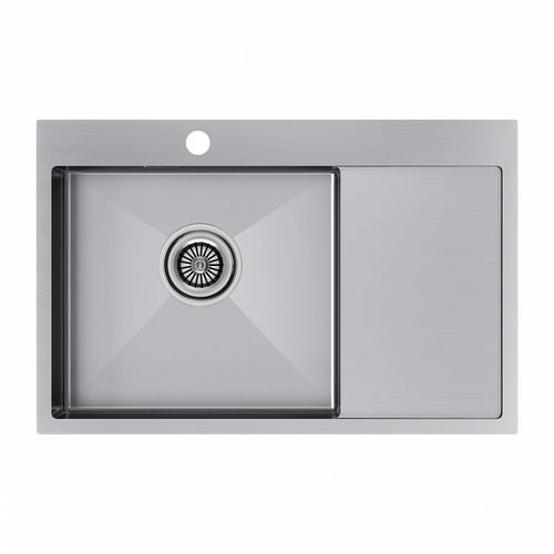 Кухонная мойка из нержавеющей стали Paulmark Kroner 78F PM217851-BSL брашированная нержавеющая сталь левая 780х510 мм