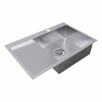 Кухонная мойка из нержавеющей стали Paulmark Kroner 78F PM217851-BSR брашированная нержавеющая сталь правая 780х510 мм Pau — 2