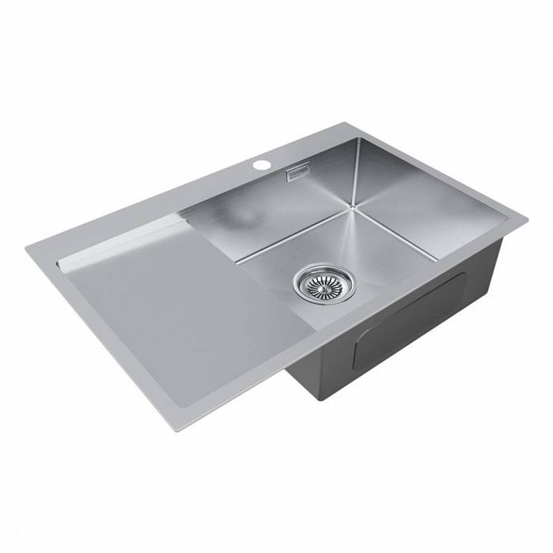 Кухонная мойка из нержавеющей стали Paulmark Kroner 78F PM217851-BSR брашированная нержавеющая сталь правая 780х510 мм Pau