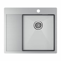 Кухонная мойка из нержавеющей стали Paulmark Kroner 59F PM225951-BSR нержавеющая сталь 590х510 мм — 1