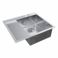 Кухонная мойка из нержавеющей стали Paulmark Kroner 59F PM225951-BSR нержавеющая сталь 590х510 мм — 2