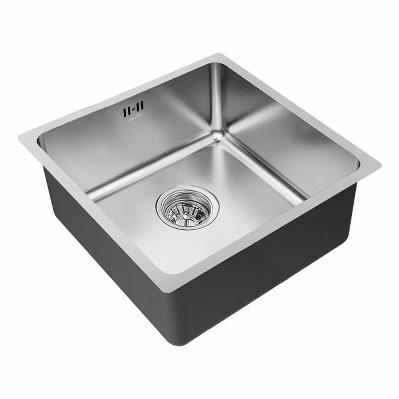 Кухонная мойка из нержавеющей стали Paulmark Lassan PM304444-BS брашированная нержавеющая сталь 440х440 мм