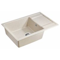 Кухонная мойка из искусственного камня Paulmark Flugen 60 из искусственного гранита PM317850-BE бежевый 780х500 мм — 2