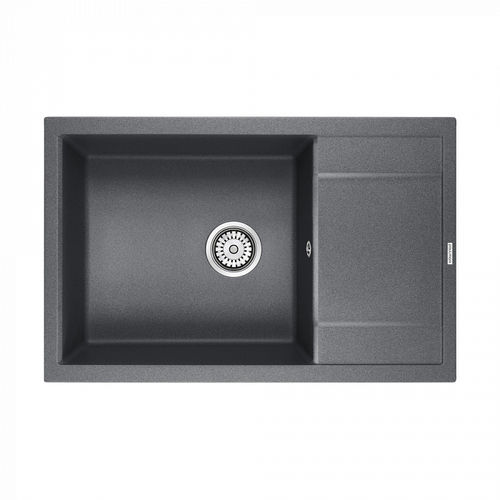 Кухонная мойка из искусственного камня Paulmark Flugen 60 из искусственного гранита PM317850-DG графит 780х500 мм