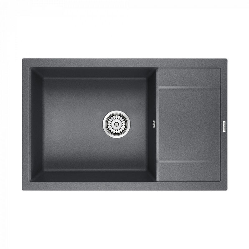 Кухонная мойка из искусственного камня Paulmark Flugen 60 из искусственного гранита PM317850-DG графит 780х500 мм