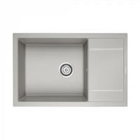 Кухонная мойка из искусственного камня Paulmark Flugen 60 из искусственного гранита PM317850-GR серый 780х500 мм — 1