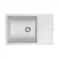 Кухонная мойка из искусственного камня Paulmark Flugen 60 из искусственного гранита PM317850-WH белый 780х500 мм — 1
