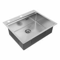 Кухонная мойка из нержавеющей стали Paulmark Kroner-Pro 59 PM705951-BS брашированная нержавеющая сталь 590х510 мм — 2