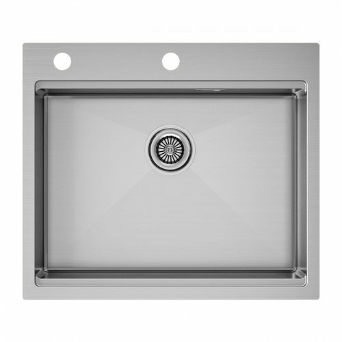 Кухонная мойка из нержавеющей стали Paulmark Kroner-Pro 59 PM705951-BS брашированная нержавеющая сталь 590х510 мм