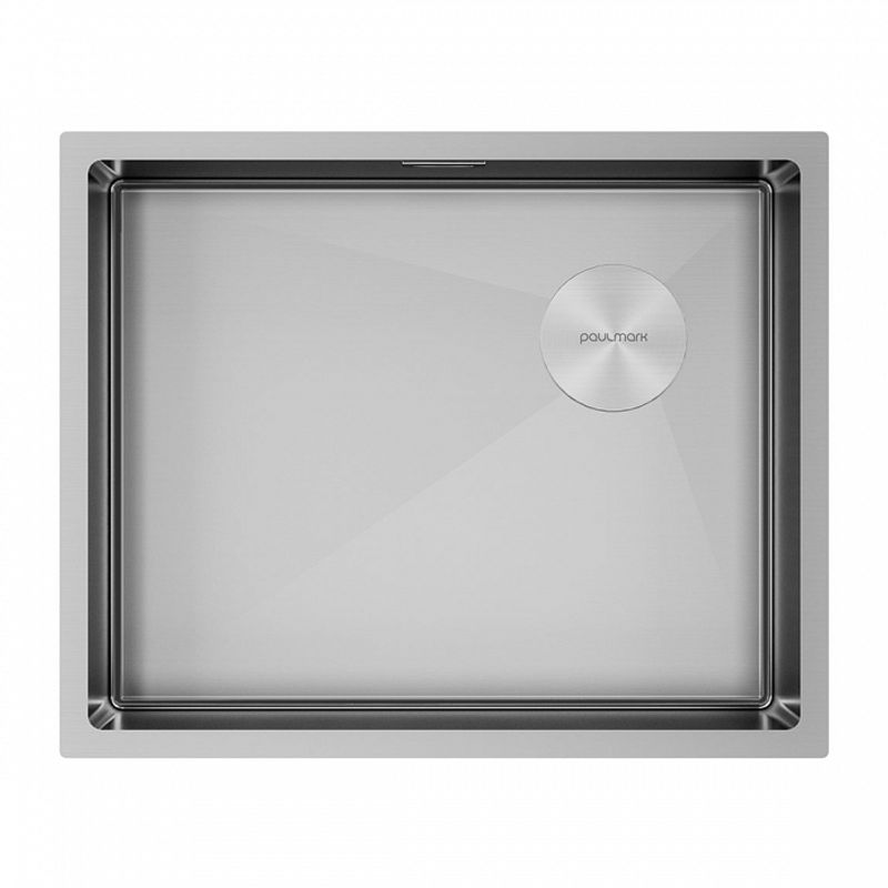 Кухонная мойка из нержавеющей стали Paulmark Next-Skew 54 Uni PM885444-BS брашированная нержавеющая сталь 540х440 мм