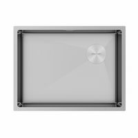 Кухонная мойка из нержавеющей стали Paulmark Next-Skew 58 Uni PM885844-BS брашированная нержавеющая сталь 580х440 мм — 1