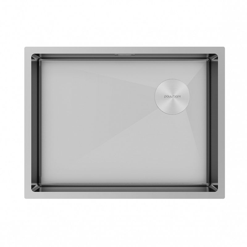 Кухонная мойка из нержавеющей стали Paulmark Next-Skew 58 Uni PM885844-BS брашированная нержавеющая сталь 580х440 мм