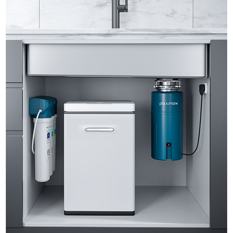 Кухонная мойка из нержавеющей стали Paulmark Next-Skew 74 Uni PM887444-GM вороненая сталь 740х440 мм