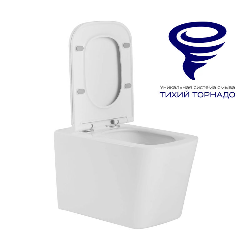 Унитаз подвесной с инсталляцией AlcaDrain (AlcaPlast) Prato Импресс (торнадо) с инсталляцией AlcaPlast (AM101/1120+M570+M91) 5 в 1 белый