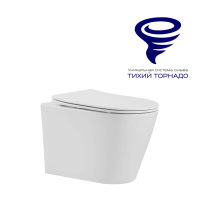 Унитаз подвесной с инсталляцией AlcaDrain (AlcaPlast) Prato Рим (торнадо) с инсталляцией AlcaPlast (AM101/1120+M571+M91) 5 в 1 хром — 2