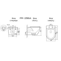 Унитаз подвесной с инсталляцией AlcaDrain (AlcaPlast) Prato Бьянко (торнадо) AM101/1120+M570+M91 5 в 1 белый — 7