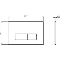 Кнопка смыва Ideal Standard ProSys Oleas M2 R0121AA хром — 4