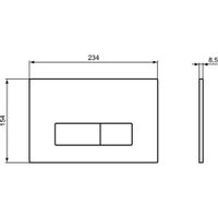 Кнопка смыва Ideal Standard ProSys Oleas M2 R0121AC белая — 3