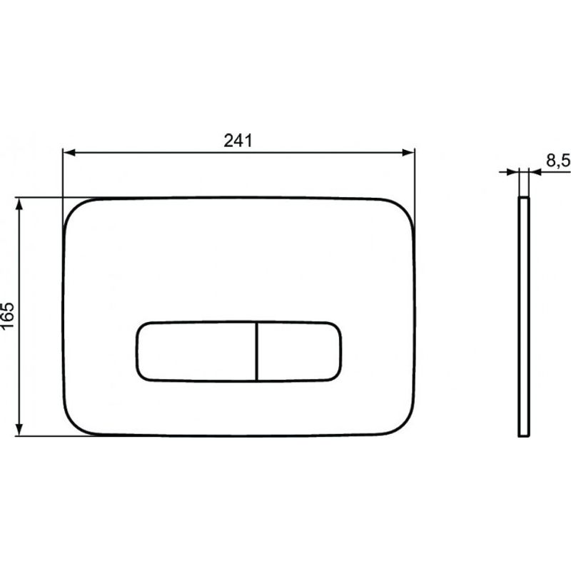 Кнопка смыва Ideal Standard ProSys Oleas M3 R0123A6 черная
