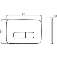 Кнопка смыва Ideal Standard ProSys Oleas M3 R0123AC белая — 3