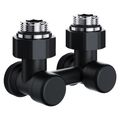 Узел нижнего подключения Royal Thermo Design угловой 1/2"х3/4" EK (черный) RANDU11234BL