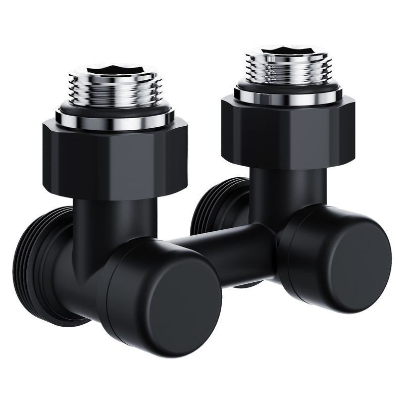 Узел нижнего подключения Royal Thermo Design угловой 1/2"х3/4" EK (черный) RANDU11234BL