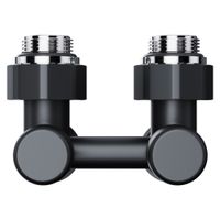 Узел нижнего подключения Royal Thermo Design RANDU11234BL угловой 1/2"х3/4" EK (черный) — 3