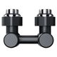 Узел нижнего подключения Royal Thermo Design угловой 1/2"х3/4" EK (черный) RANDU11234BL