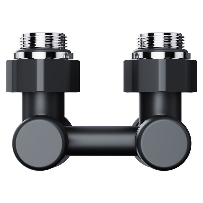 Узел нижнего подключения Royal Thermo Design угловой 1/2"х3/4" EK (черный) RANDU11234BL