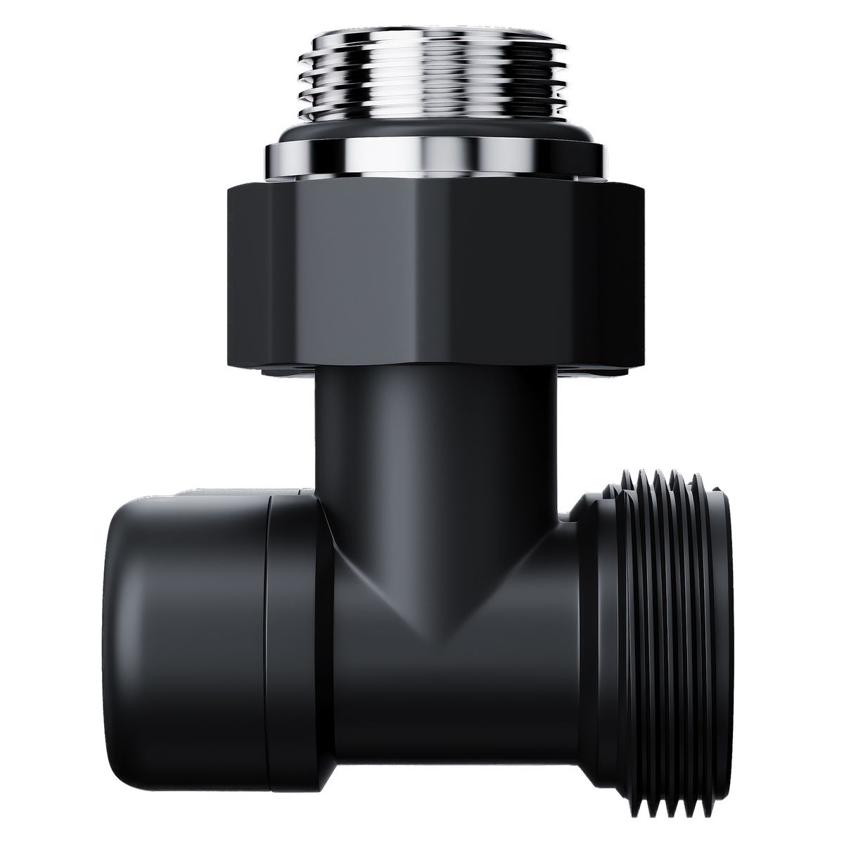 Узел нижнего подключения Royal Thermo Design угловой 1/2"х3/4" EK (черный) RANDU11234BL