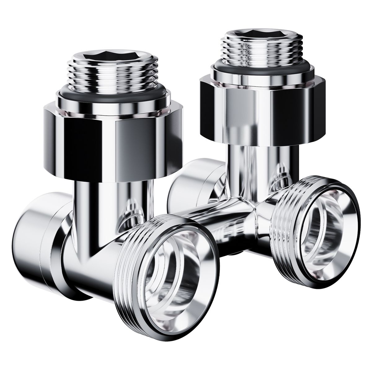 Узел нижнего подключения Royal Thermo Design угловой 1/2"х3/4" EK (хром) RANDU11234CH
