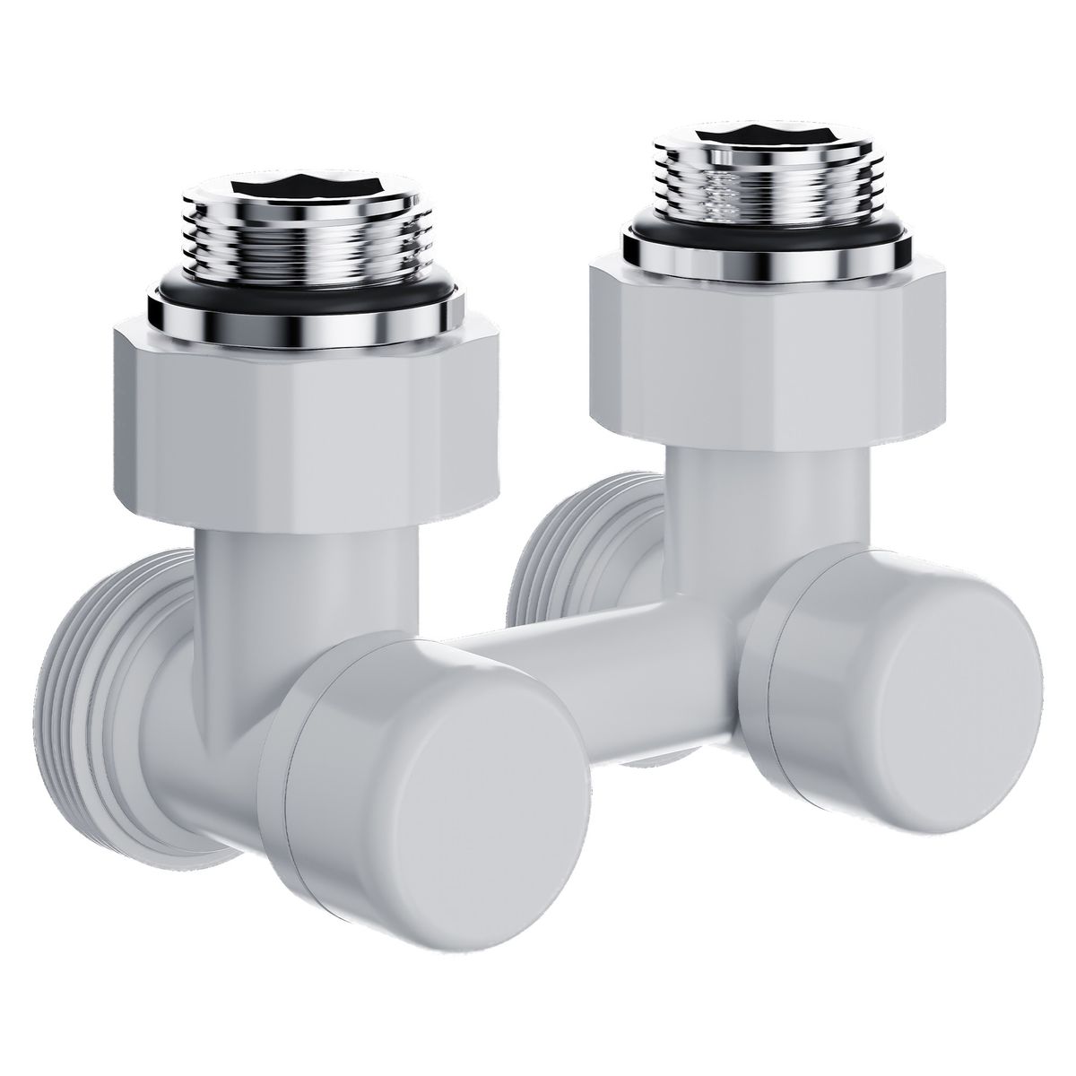 Узел нижнего подключения Royal Thermo Design угловой 1/2"х3/4" EK (белый) RANDU11234WH