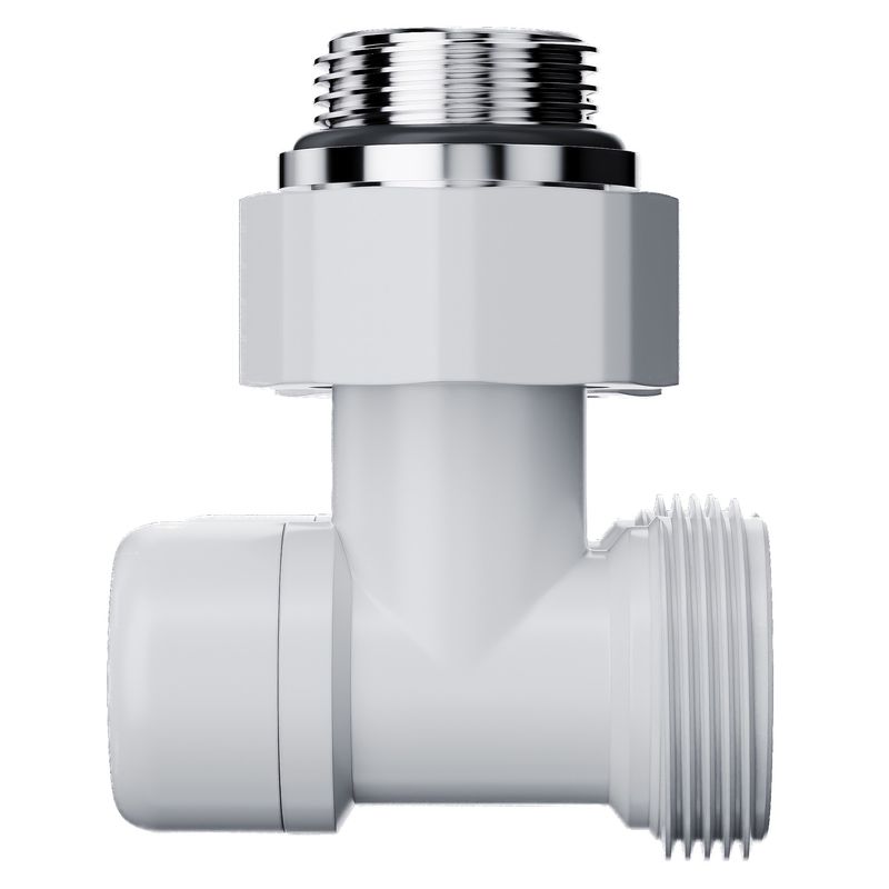 Узел нижнего подключения Royal Thermo Design угловой 1/2"х3/4" EK (белый) RANDU11234WH