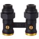 Узел нижнего подключения Royal Thermo прямой 1/2"х3/4" EK (черный) RANPP11234BL