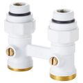 Узел нижнего подключения Royal Thermo прямой 1/2"х3/4" EK (белый) RANPP11234WH