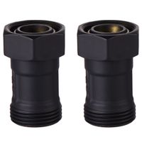 Набор нижнего подключения Royal Thermo RANPP13434BL прямой раздельный 3/4×3/4ЕК (черный) — 3