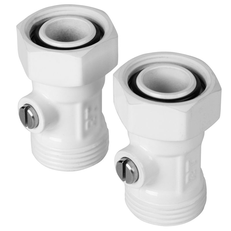 Набор нижнего подключения Royal Thermo RANPP13434WH прямой раздельный 3/4×3/4ЕК (белый)